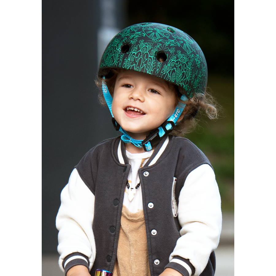 HELM DELUXE MANDELA GROEN-BLAUW 2