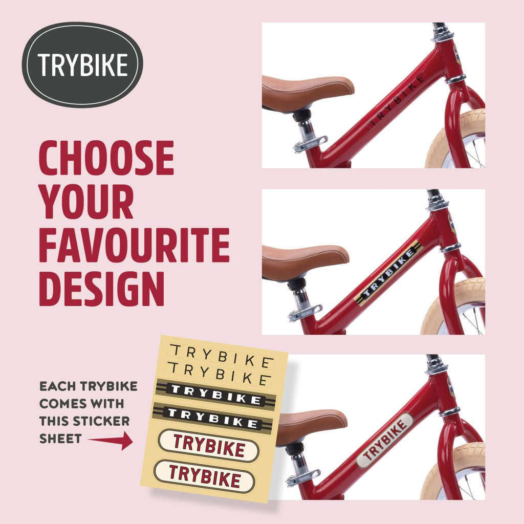 Red Trybike stickersheet