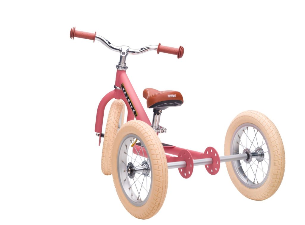 Trybike 3 wheeler matt pink (7)