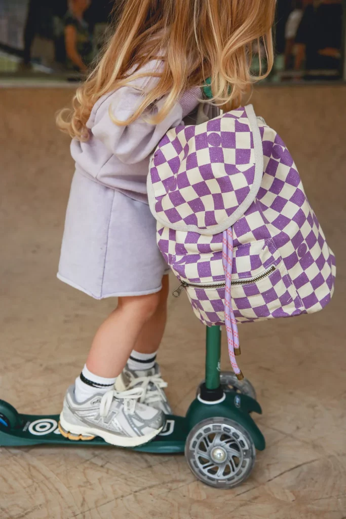 BACKPACK MINI CHECKERBORD VIOLET 2