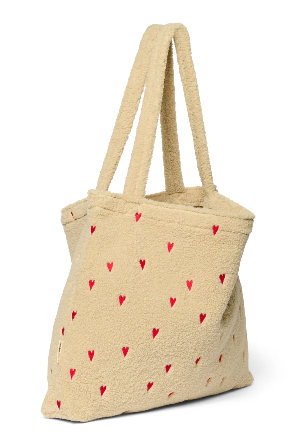 MOM BAG TEDDY HEARTS ECRU 3