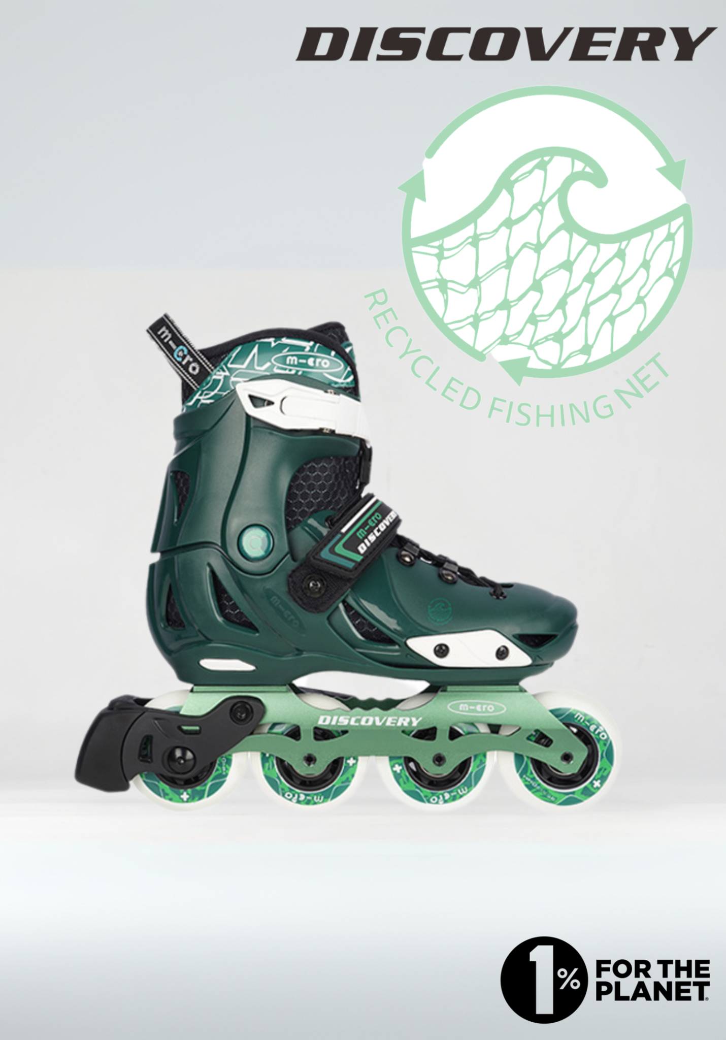 SKATES DISCOVERY ECO GROEN 1