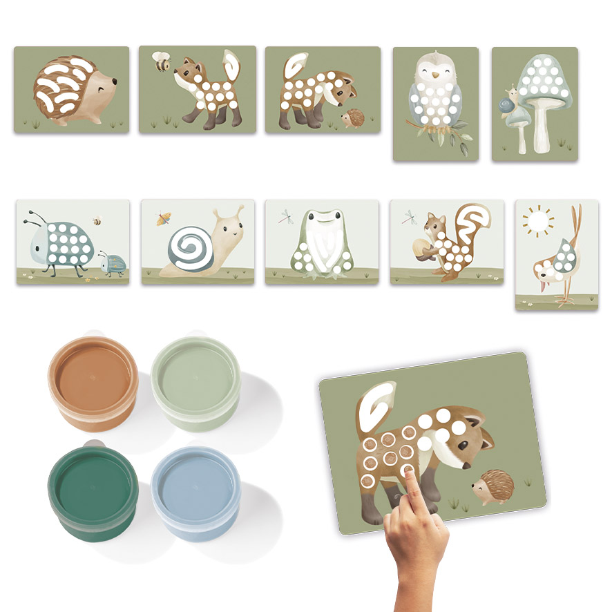 126114 – Product – Fingerpaint set – Forest Friends (1)