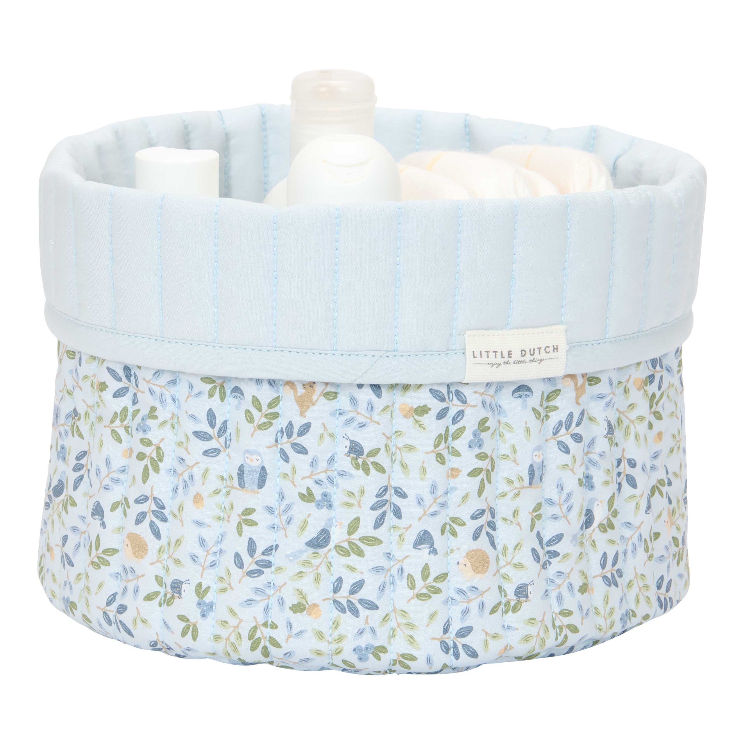 TE30944030 – Quilted Storage basket small Forest Friends Forest Adventure (2)