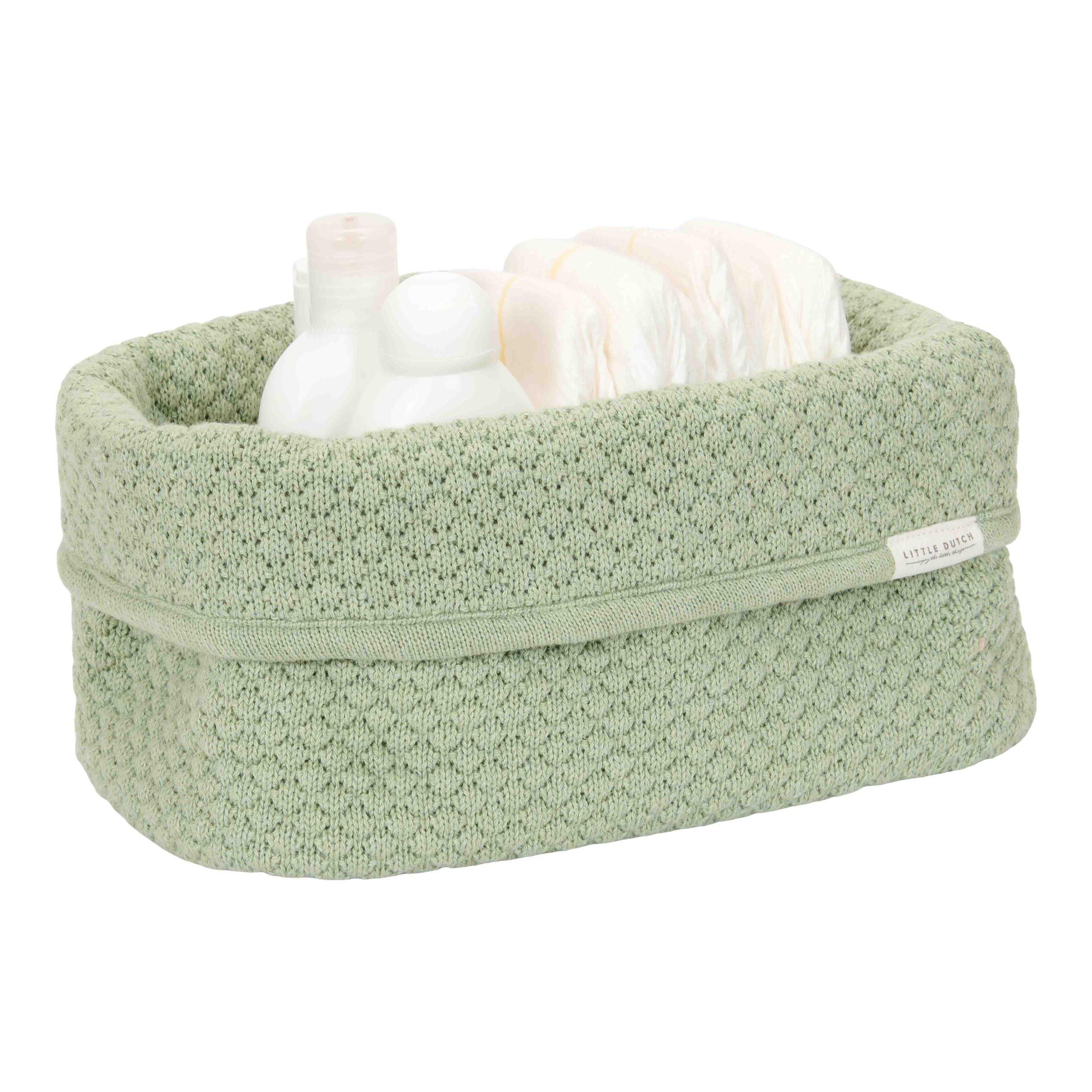 TE31614036 – Knitted storage basket large Essential Pure Sage (2)