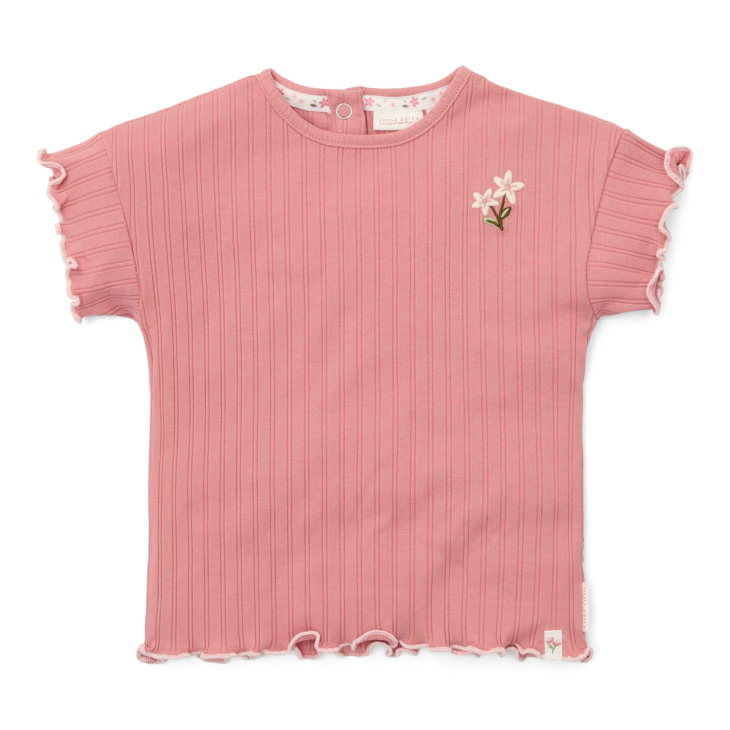 T-shirt korte mouw Pink Blush Little Dutch